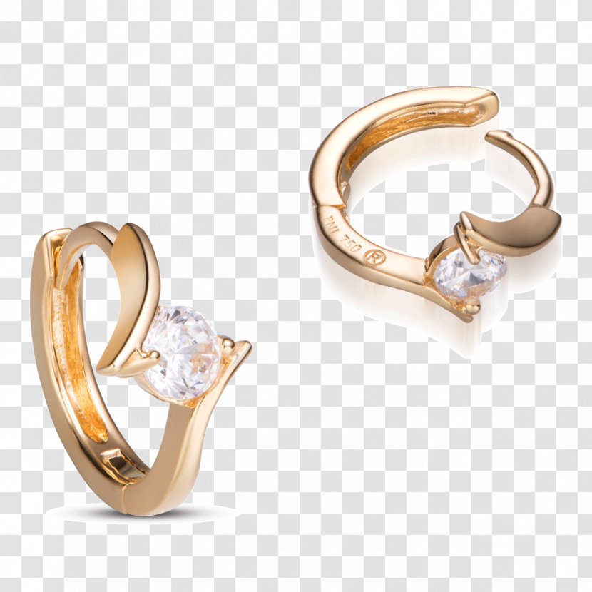 Earring Gold Jewellery Cubic Zirconia Wedding Ring - Skin Transparent PNG