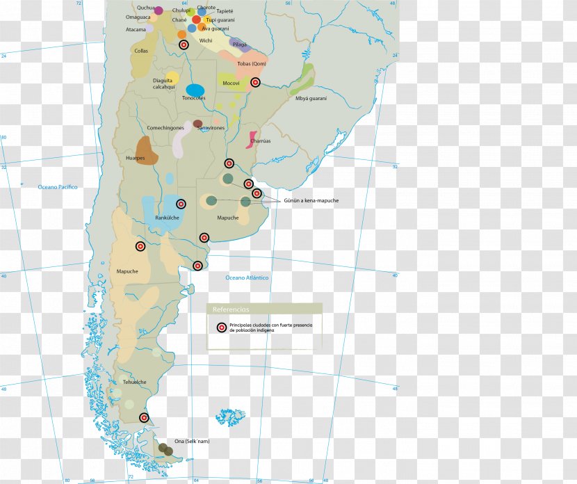World Map Argentina Mind - Indigenous Peoples In Colombia Transparent PNG