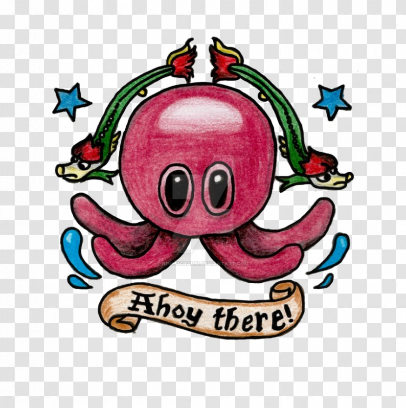 Octopus Sticker Christmas Ornament Clip Art - Tree Transparent PNG