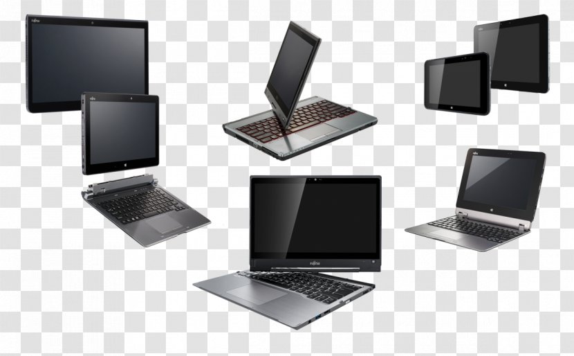 Netbook Laptop Fujitsu Lifebook Solid-state Drive Output Device - Computer Monitor Transparent PNG