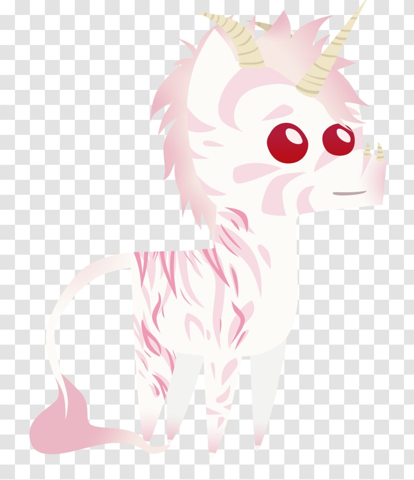 Whiskers Cat Horse Unicorn - Flower - Ox Horn Transparent PNG