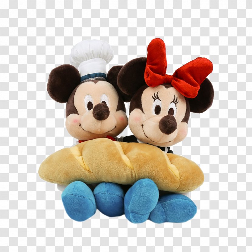 Minnie Mouse Mickey Plush Stuffed Toy - Flower - Sweetheart Chef And Doll Series Transparent PNG