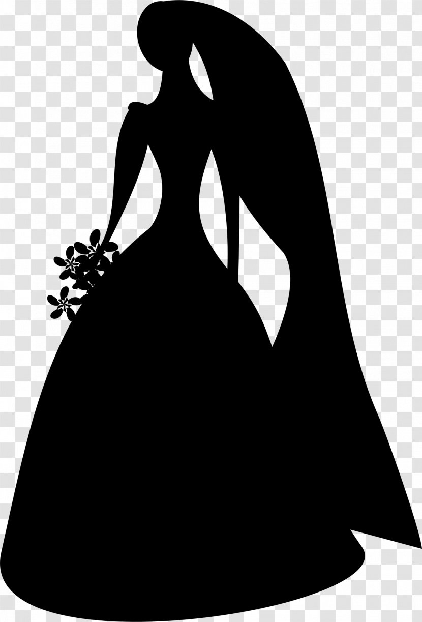 Silhouette Bridesmaid Clip Art - Bride Transparent PNG