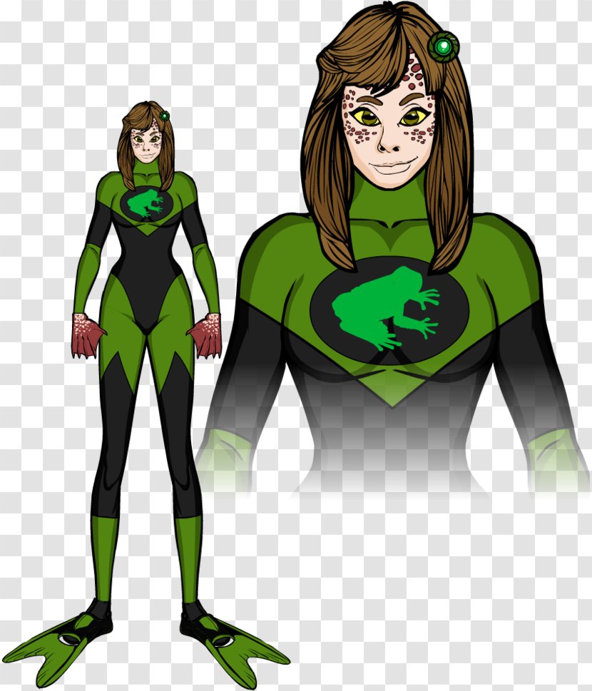 Superhero Poison Dart Frog Supervillain Secret Identity - Fiction Transparent PNG