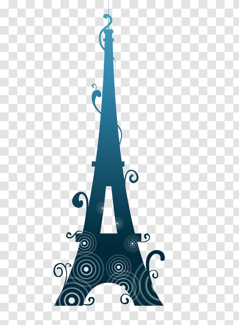 Eiffel Tower Leaning Of Pisa - Vector Transparent PNG