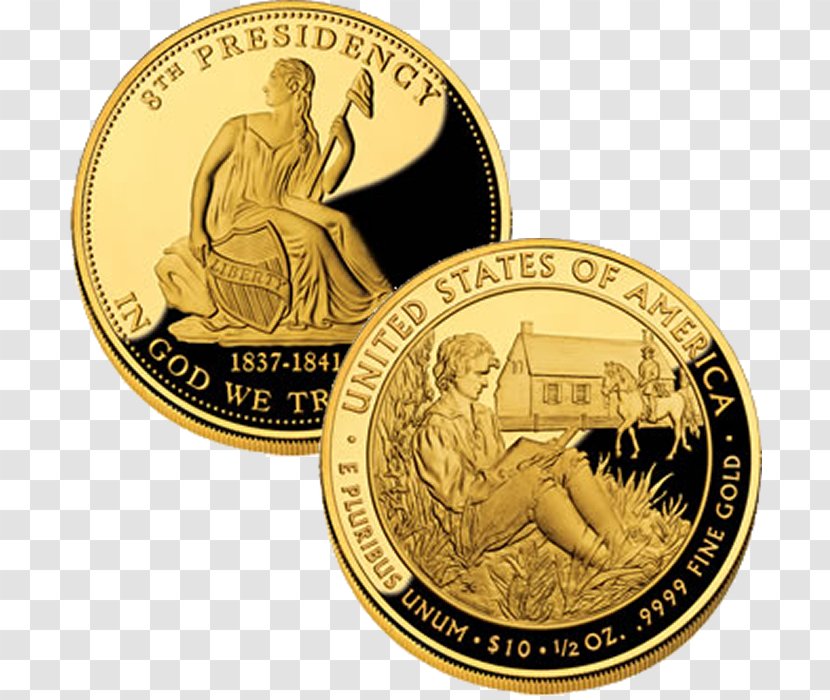 Gold Coin United States Of America Eagle - Medal - Values Transparent PNG