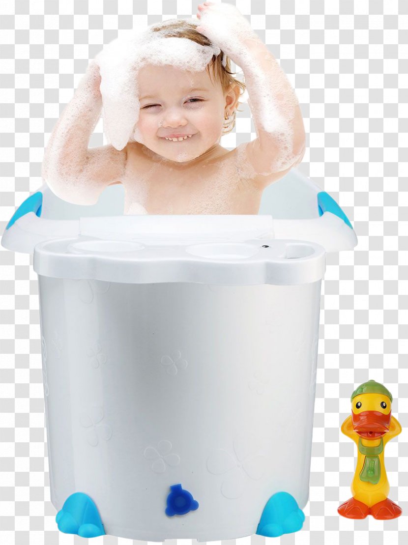 Bathing Infant Child - Vecteur - Baby Bathtub Transparent PNG