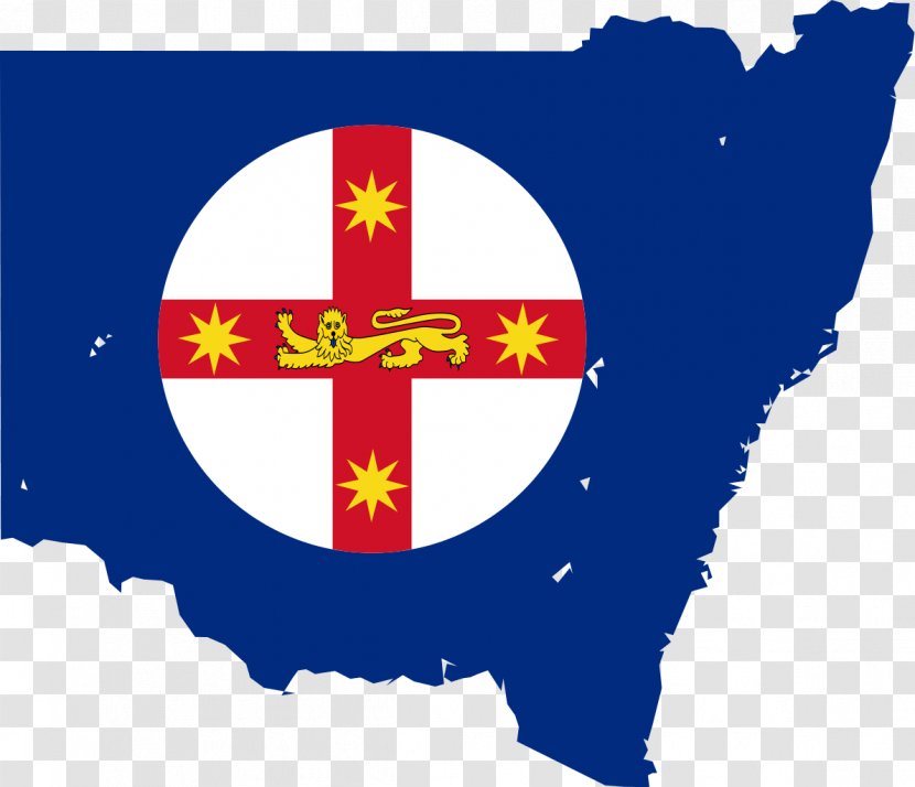 Flag Of New South Wales Australia State - Map Vector Transparent PNG