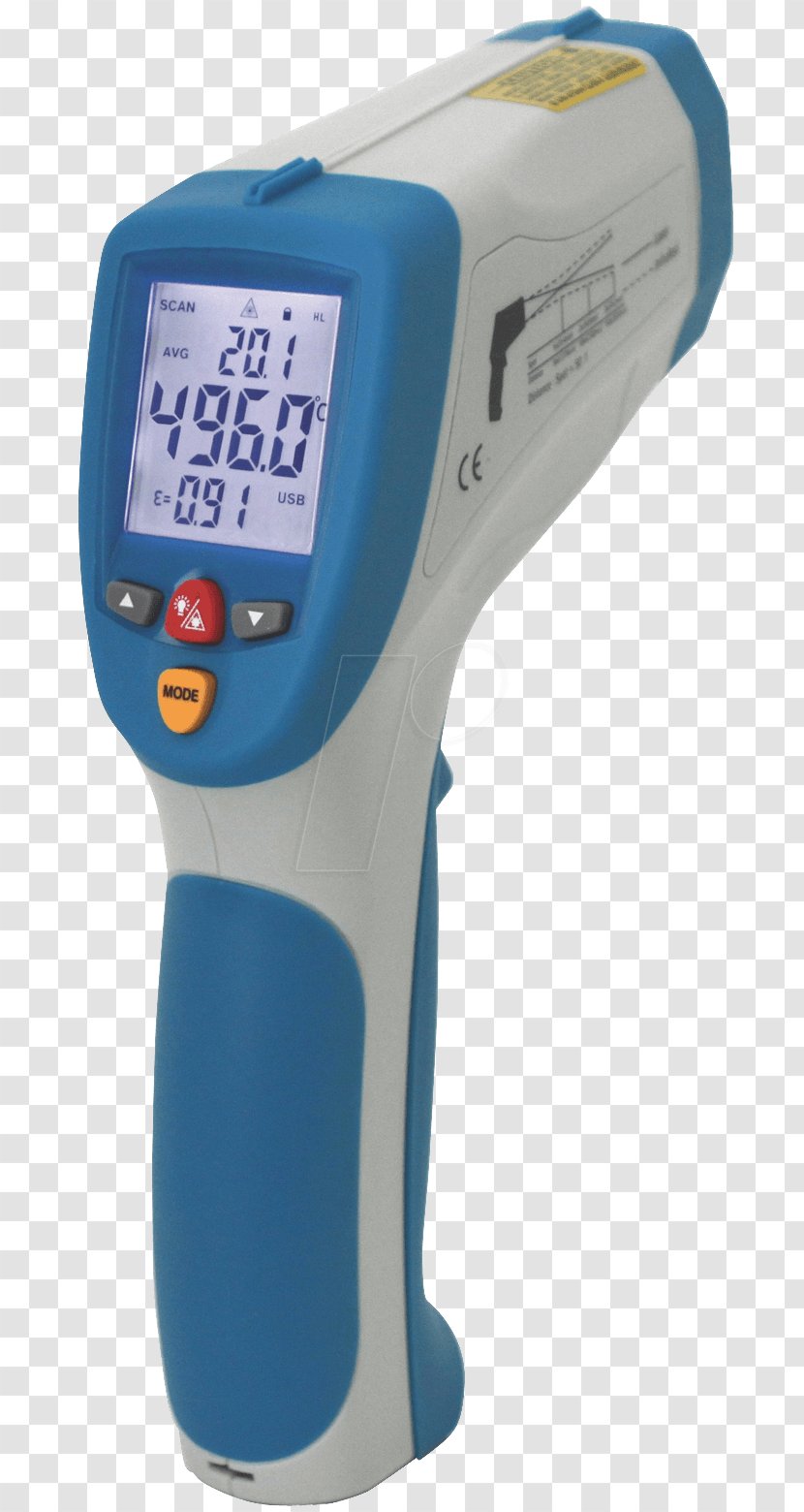 Measuring Instrument Infrared Thermometers Temperature - Thermometer Transparent PNG
