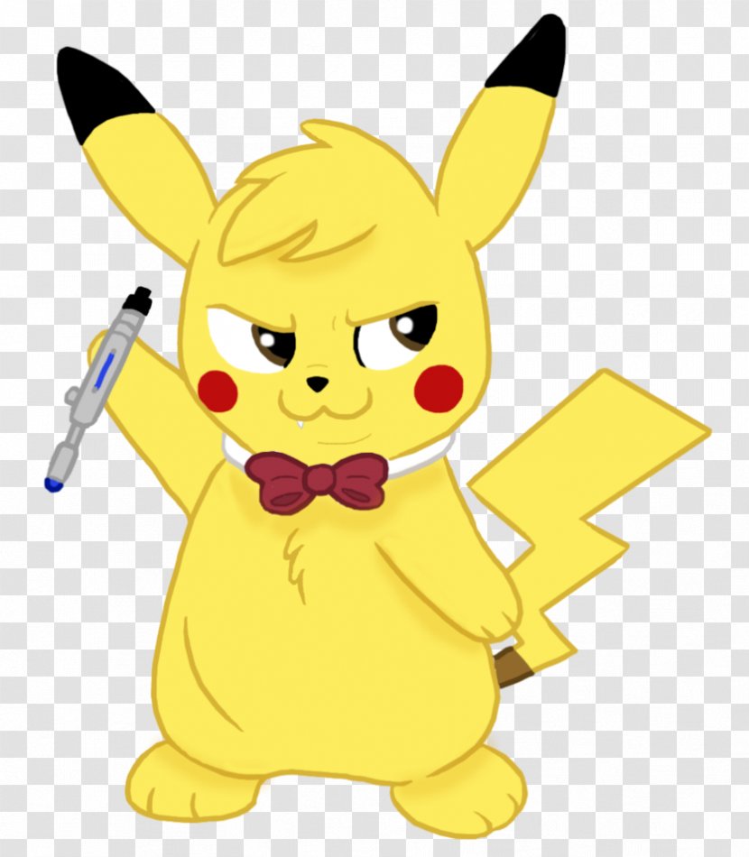 Pikachu Fan Art Tenth Doctor Pokémon Character - Flower Transparent PNG