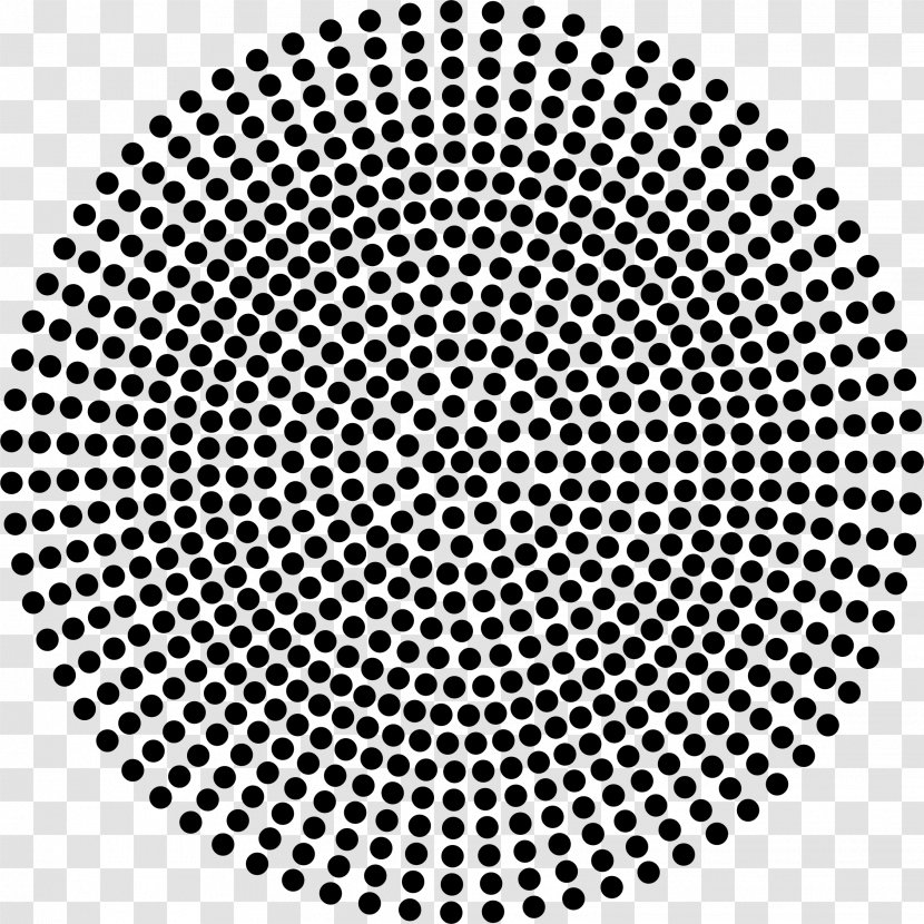 Halftone Circle Radius - Pattern Transparent PNG