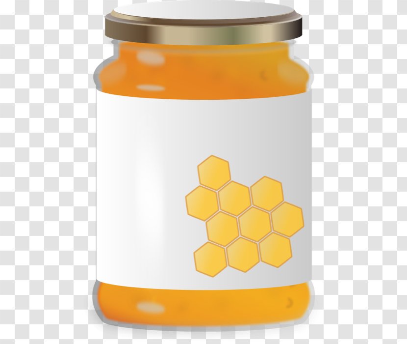 Honey Jar Clip Art - Bees And Label Vector Material Transparent PNG