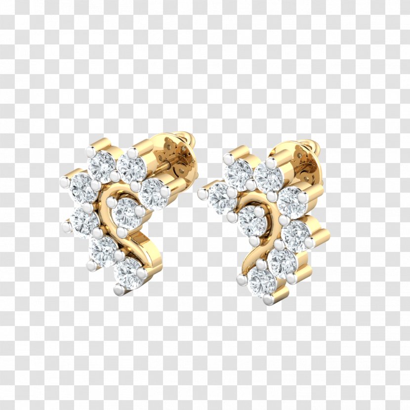 Earring Body Jewellery Bling-bling Diamond - Fashion Accessory - Conch Shaped Inkstone Transparent PNG