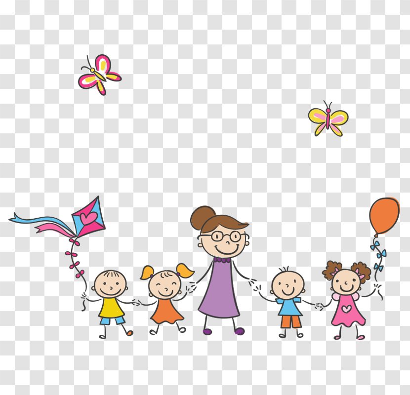 Child Pre-school Special Education Day Care - Cartoon - Characters,fly A Kite Transparent PNG