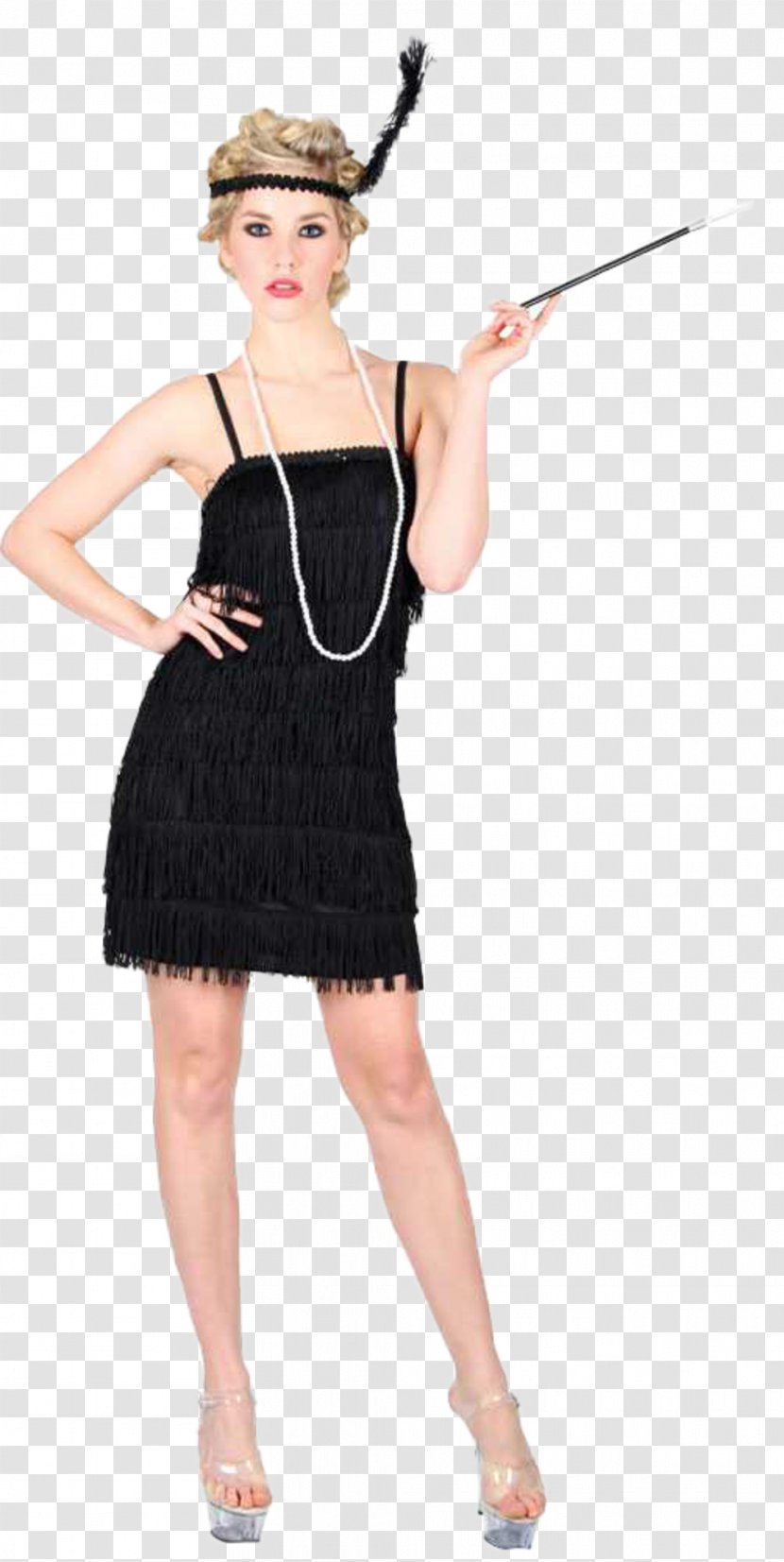 1920s Flapper Costume Party Dress - Charleston Transparent PNG