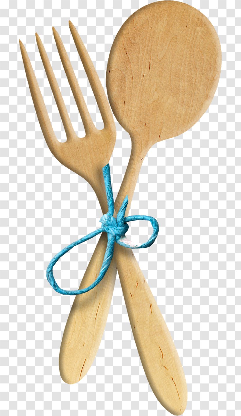Wooden Spoon Fork Kitchen Clip Art - Dish - Blue Rope Transparent PNG