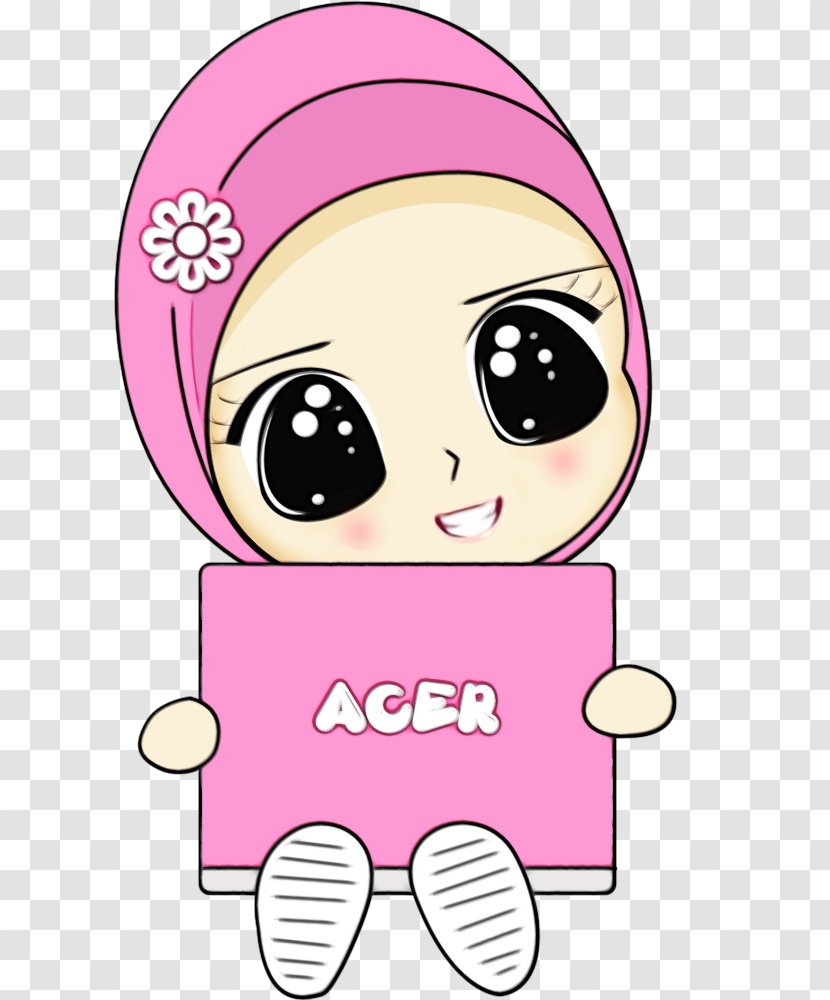 Muslim Hijab Women In Islam Woman Cartoon - Girl Transparent PNG