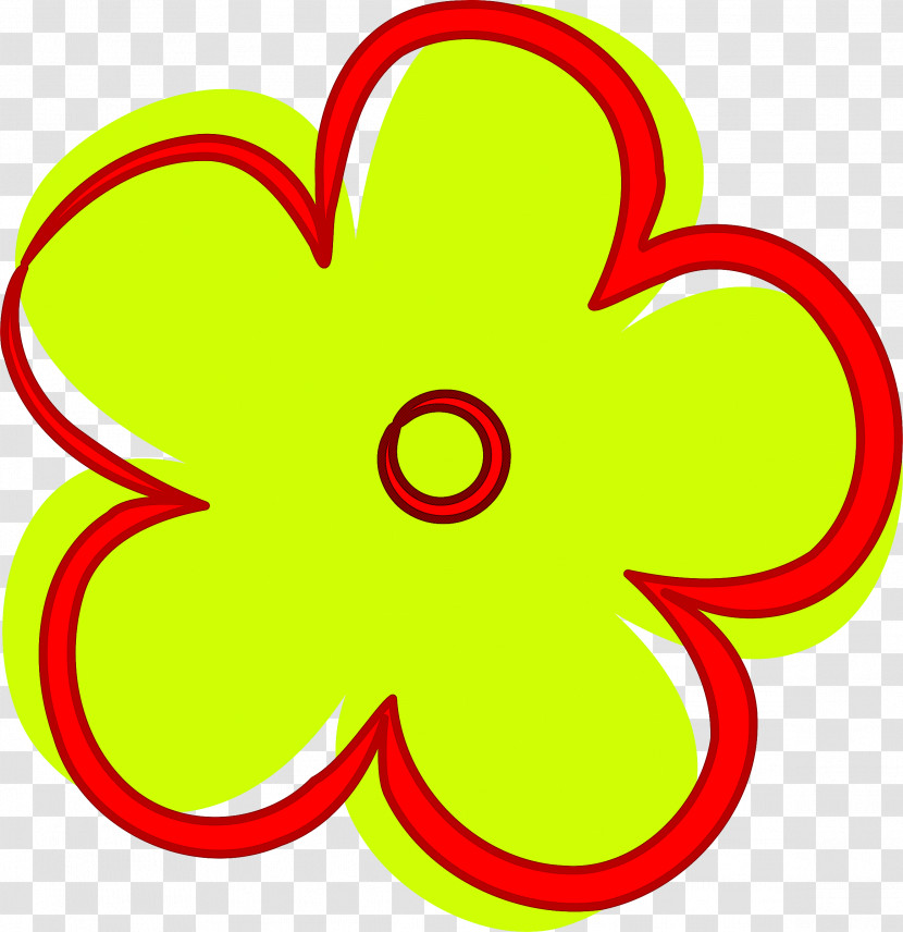 Yellow Symbol Petal Plant Sticker Transparent PNG