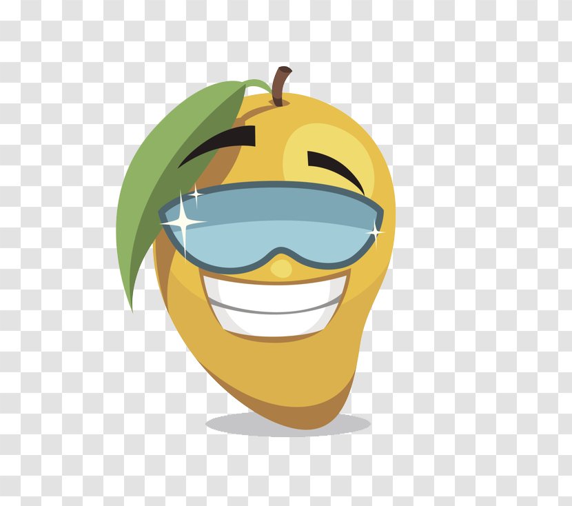 Mango Fruit Cartoon Clip Art - Television - Glasses Pear Transparent PNG