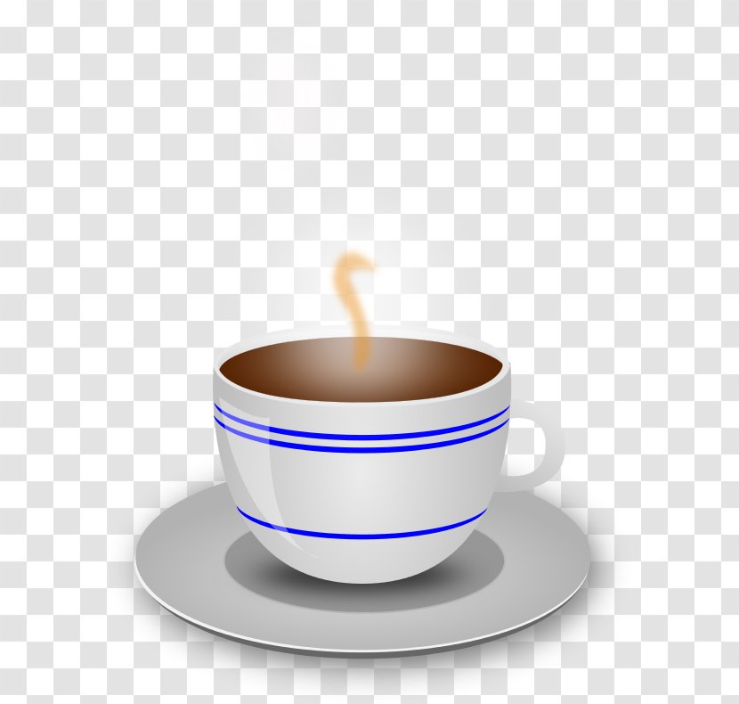Coffee Cup Espresso Earl Grey Tea Saucer Caffeine - Drinkware Transparent PNG