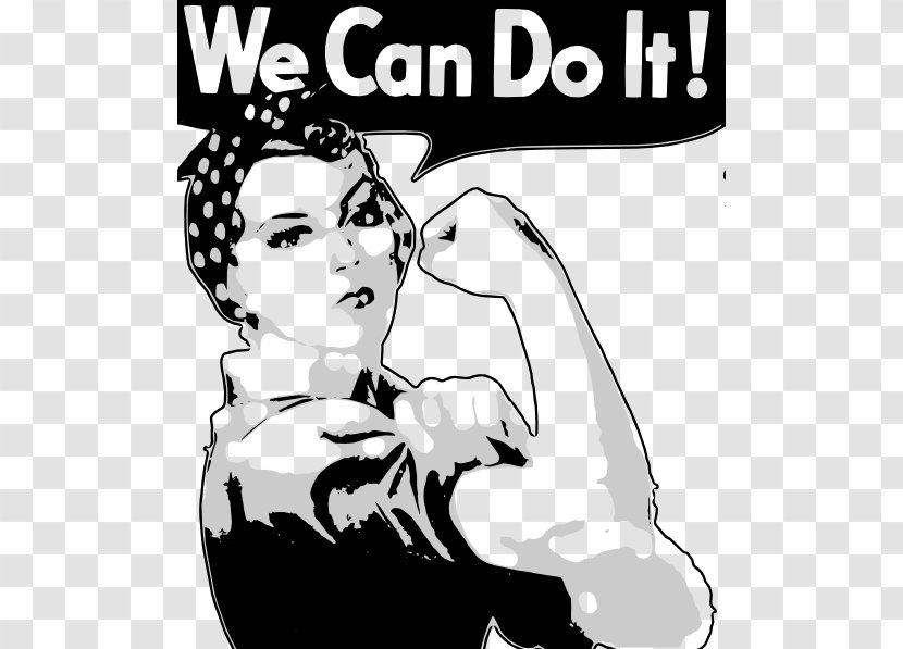 Geraldine Doyle United States We Can Do It! Second World War Rosie The Riveter - Flower - Cliparts Transparent PNG