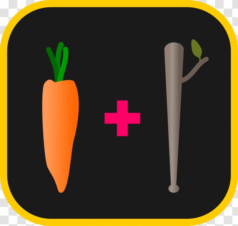 Carrot And Stick Motivation Food Vegetable - Learning Transparent PNG