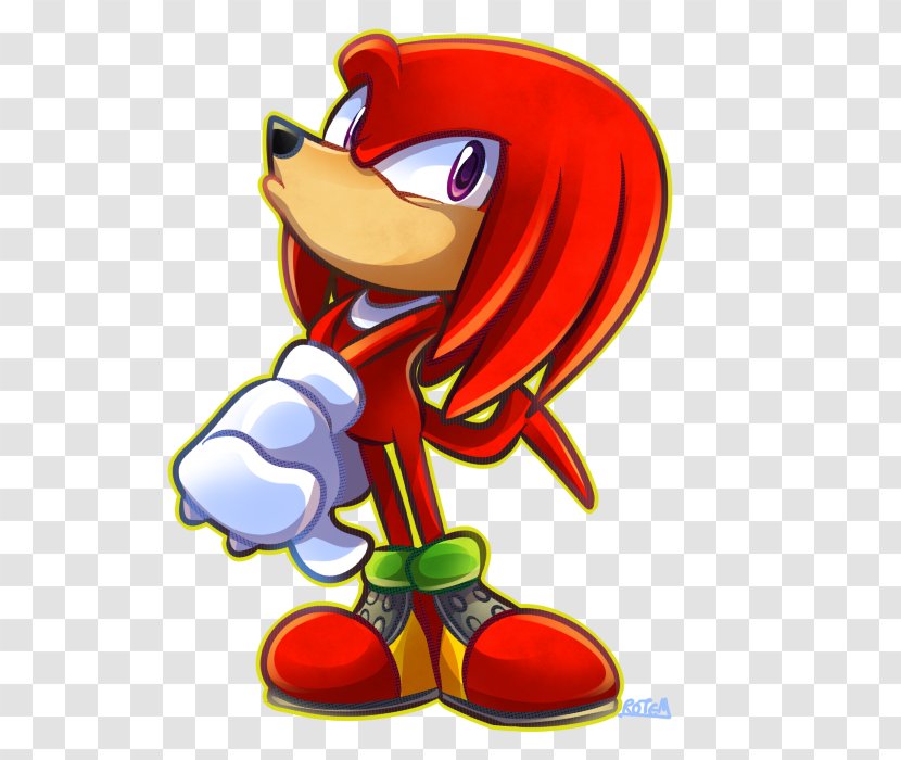 Knuckles The Echidna VRChat Uganda Tails DeviantArt - Watercolor - Animation Transparent PNG