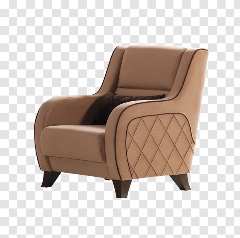 Furniture Club Chair Armrest Recliner - Brown - Lalize Transparent PNG