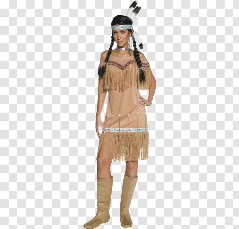 American Frontier Costume Clothing Cowboy Dress - Indian Transparent PNG