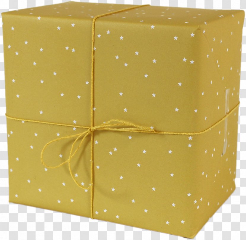Paper Gift Wrapping Yellow Box - Red Transparent PNG