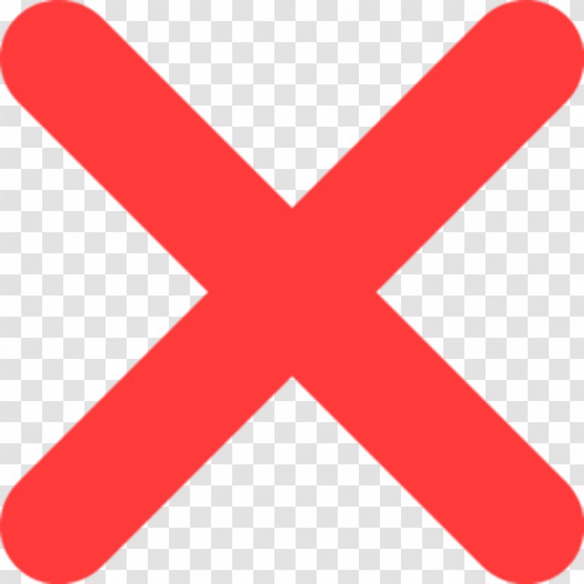 Line Angle Point Red - Wing - Cancel Cliparts Transparent PNG