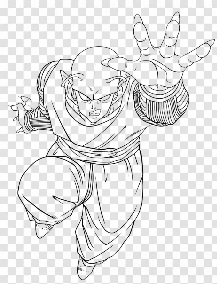 Piccolo Jean Grey Goku Line Art Sketch - Dragon Ball Transparent PNG