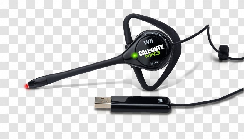 Wii Call Of Duty: Black Ops Modern Warfare 3 PlayStation Xbox 360 - Video Game - Headset Transparent PNG