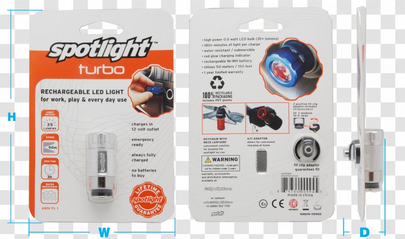 Spotlight Kwik Knkt Plastic Electronics Computer Hardware - Electronic Device - Bright Light Bulb USB Transparent PNG