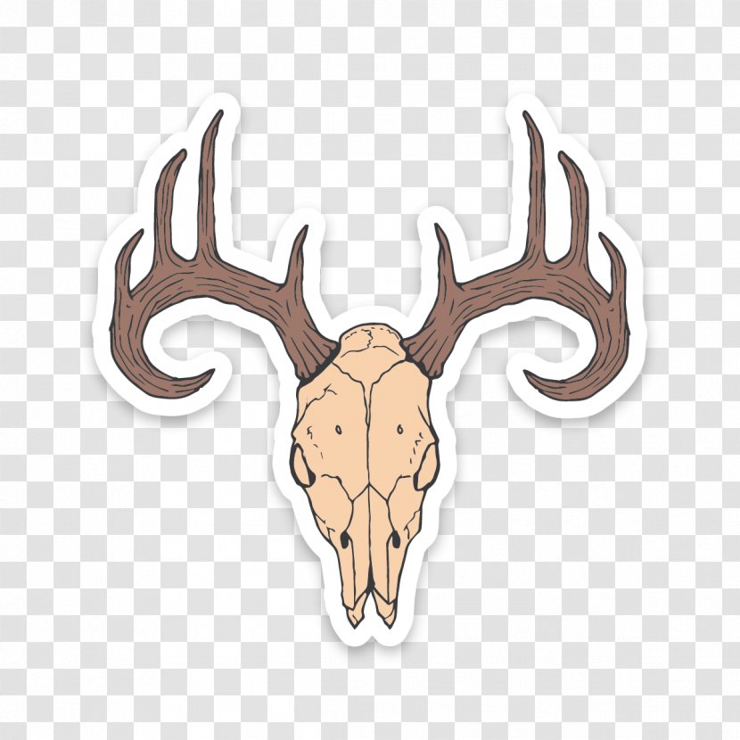 Head Horn Antler Sticker Moose - Logo - Elk Transparent PNG