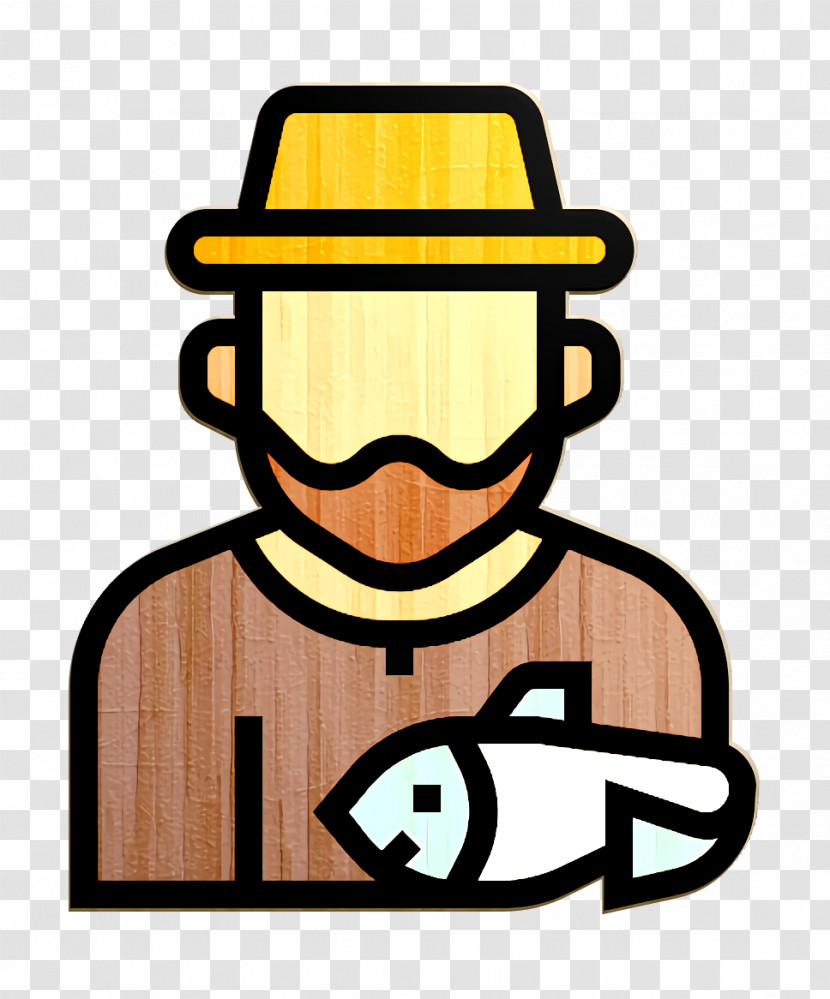 Jobs And Occupations Icon Fisherman Icon Transparent PNG