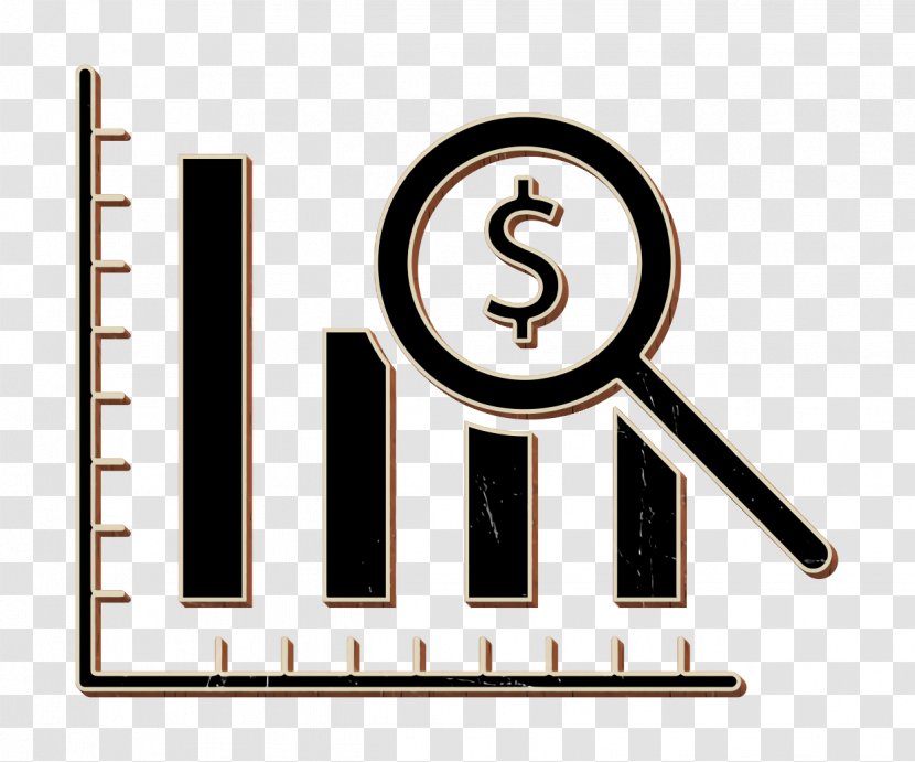 Data Analytics Icon Dollar Analysis Bars Chart Business - Symbol Logo Transparent PNG