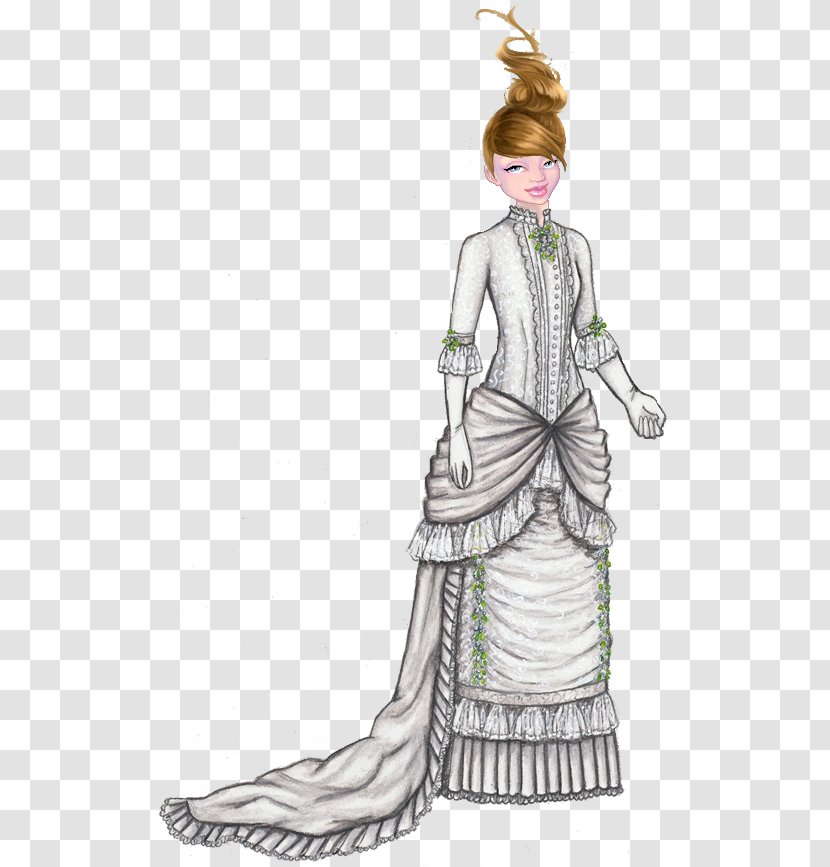 Gown Paper Doll Dress Toy - Frame Transparent PNG