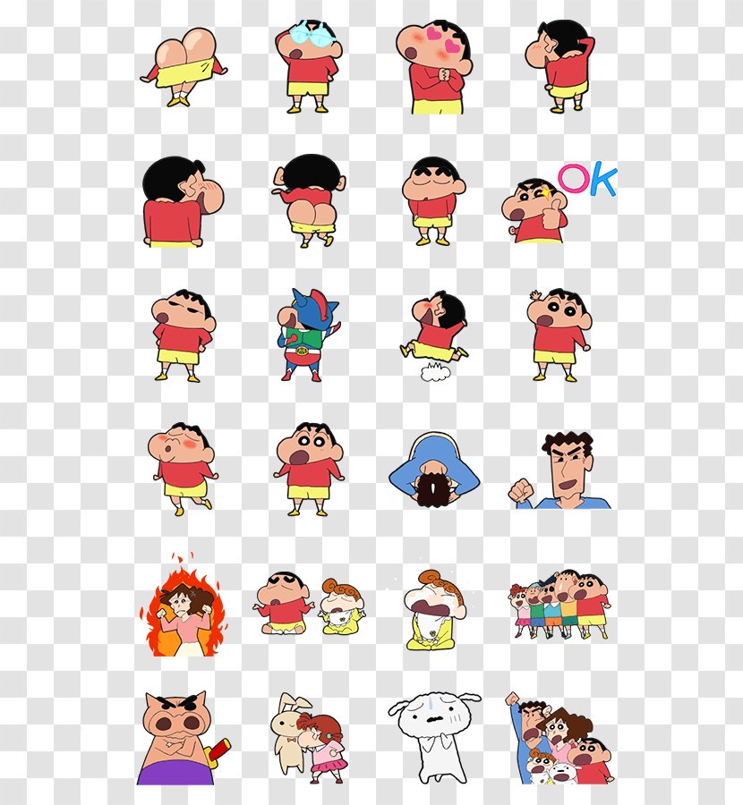 Crayon Shin-chan Sticker LINE BROWN FARM Wall Decal Transparent PNG