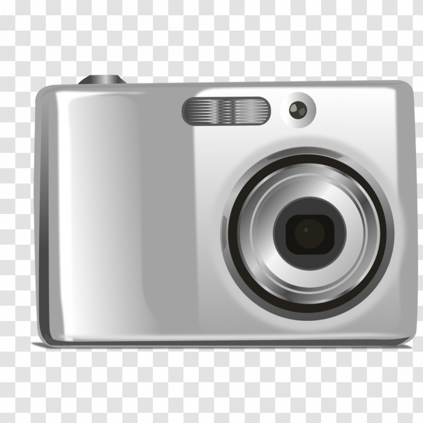 Mirrorless Interchangeable-lens Camera Photography - Lens - Vector Gray Transparent PNG