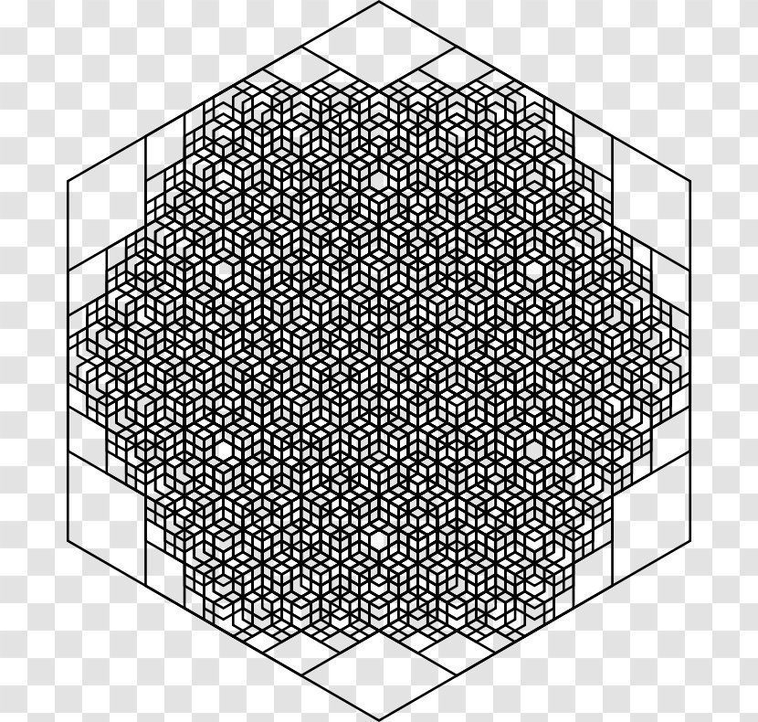 Fractal Art Hexagon Geometry Scaling - Math Clipart Transparent PNG