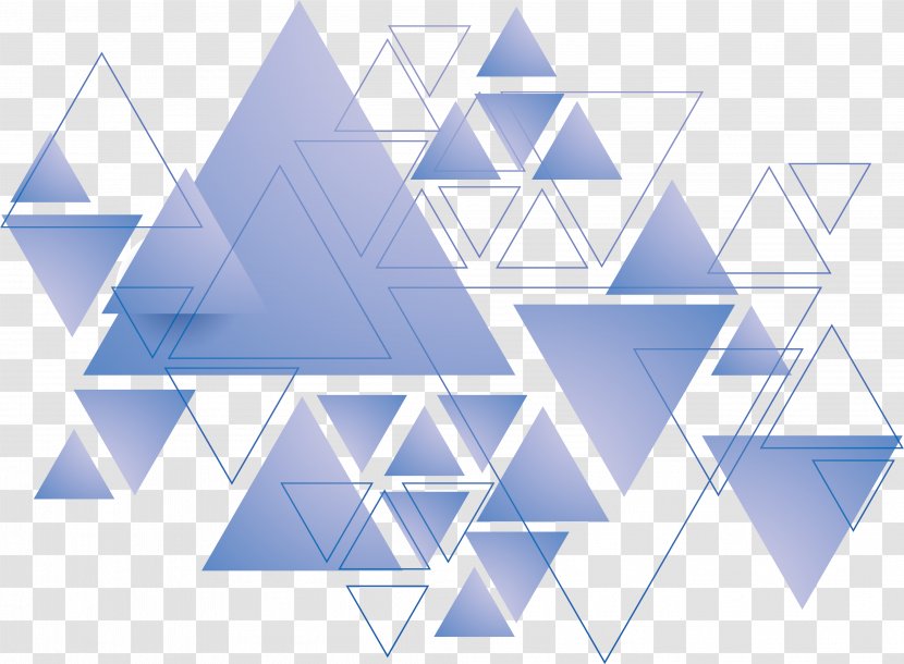 Triangle Geometry - Brand - Blue Transparent PNG
