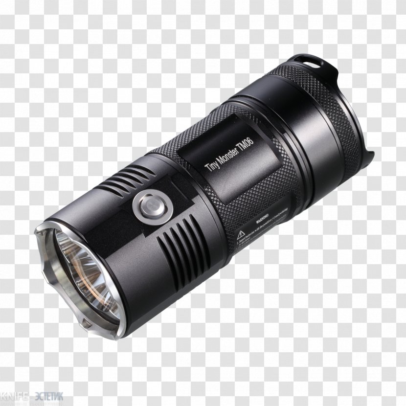 Flashlight Nitecore TM26 Light-emitting Diode Lumen Tactical Light - Battery Transparent PNG
