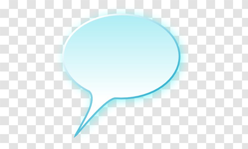 Speech Balloon Text - Cyan - Buble Transparent PNG