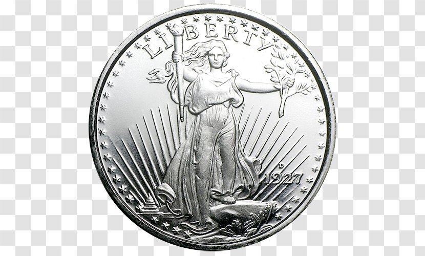 Silver Coin Saint-Gaudens Double Eagle Troy Weight - Apmex Transparent PNG