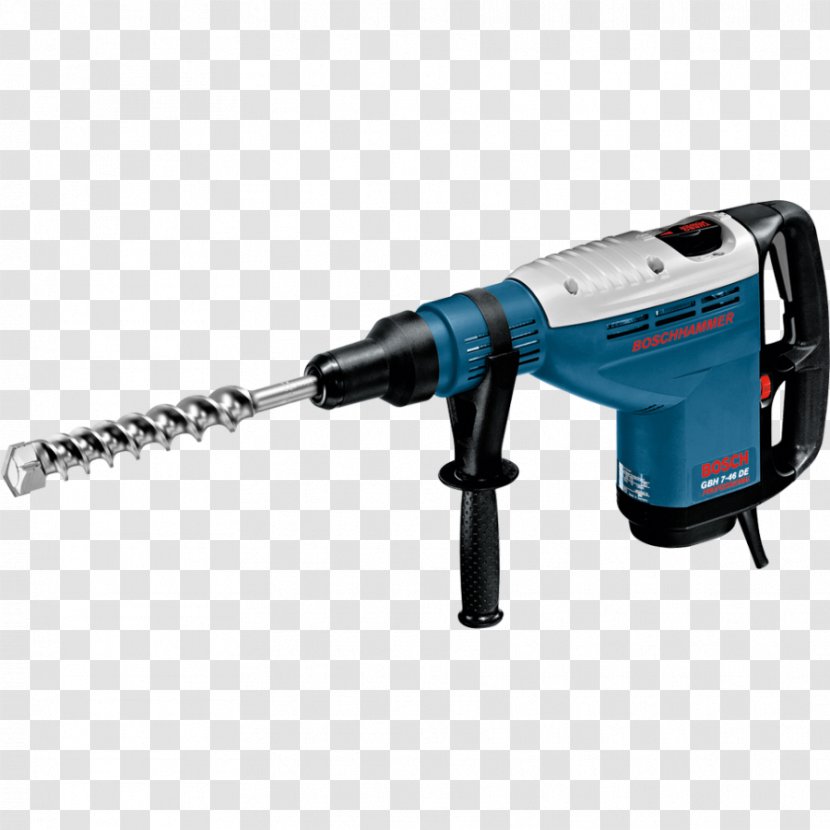 Bosch GBH 7-46 De Pro Rotary Hammer SDS-Max 1350W Drill Augers Tool - Assembly Power Tools Transparent PNG