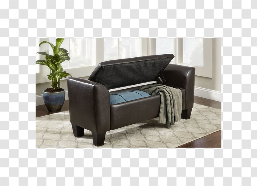Port Faux Leather (D8482) Bench Chair Sofa Bed Couch - Living Room - Bonded Transparent PNG