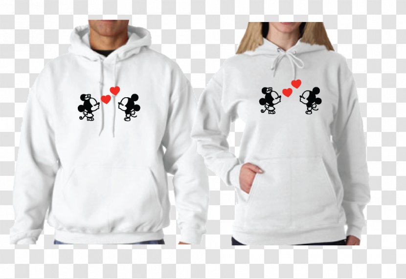 Minnie Mouse Mickey Hoodie T-shirt Sweater - Jacket - Just Married Transparent PNG