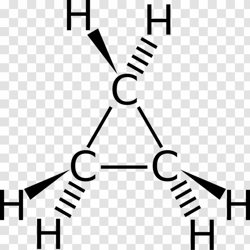 Cyclopropane Cycloalkane Molecule Alicyclic Compound - Flower - Stereoscopic Transparent PNG