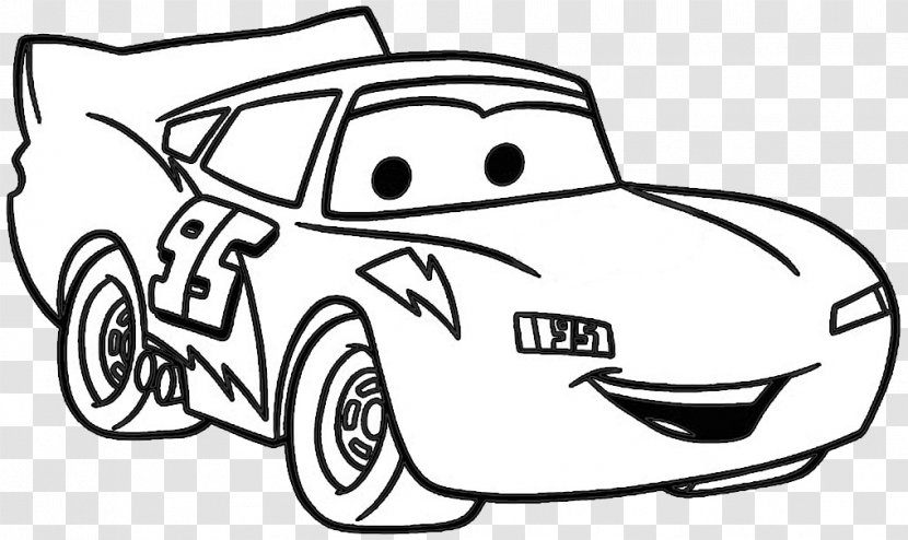 Lightning McQueen Cars 2 Mater Coloring Book - Smile - Lightening Mcqueen Transparent PNG